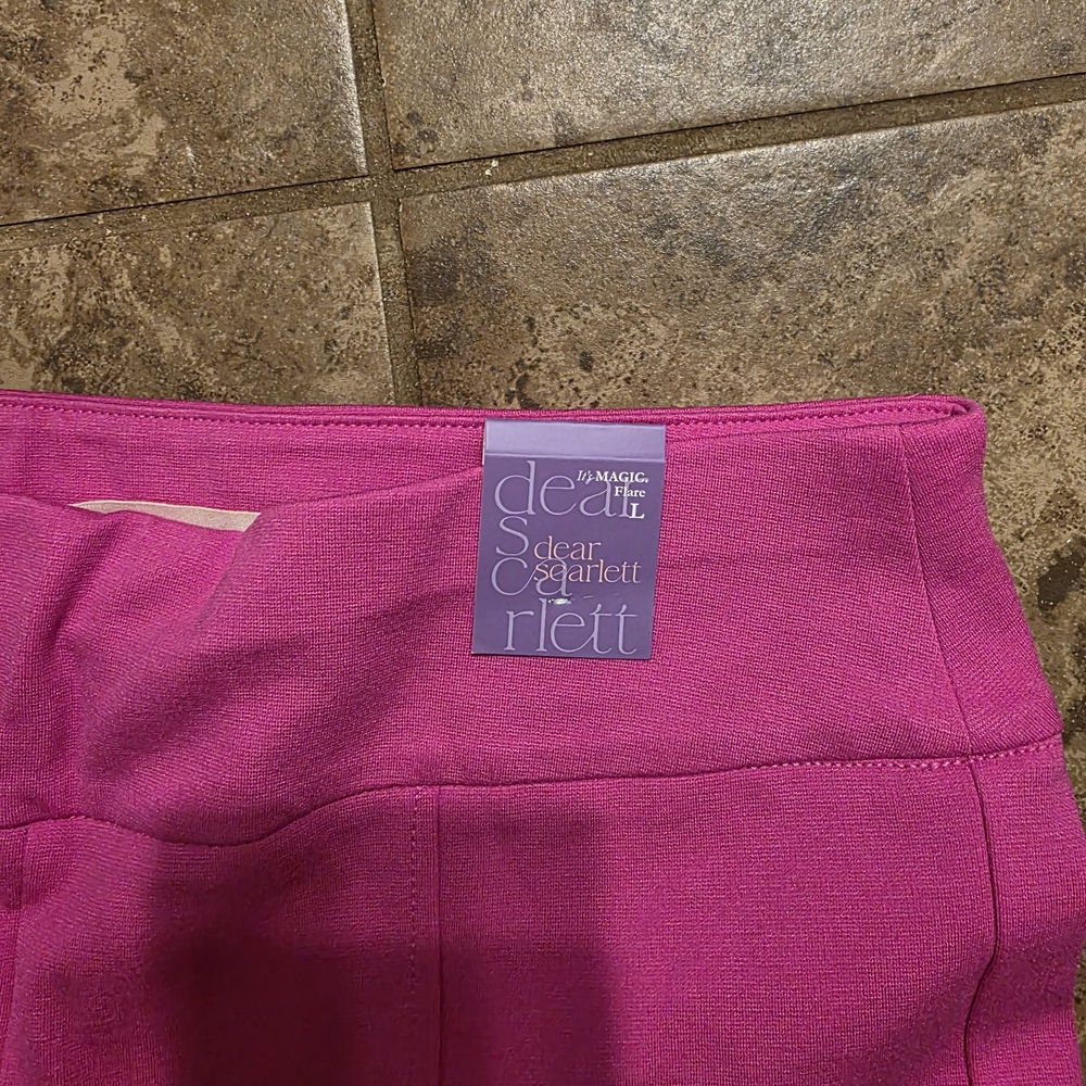 Dear Scarlett Pink Flare Pants - Picture 2 of 2